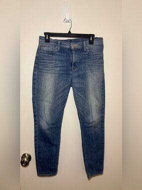 Hudson Women's Mid Rise Denim Skinny Jeans Medium Wash Stretch Size 28